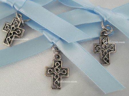 31B.  Baptism Pins with Block Style Cross Pendant